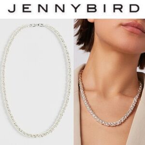 Jenny Bird Rizzo Silver Chain Necklace NWT 218$